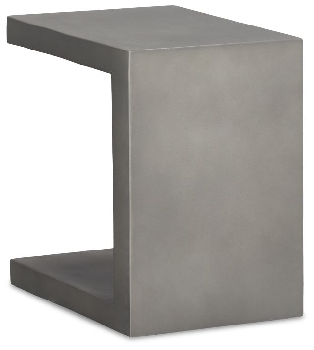Brio Gray Square End Table