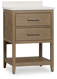 Alden Light Gray 24" Single Bathroom Vanity