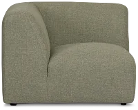 Baylor Green Fabric Corner Chair