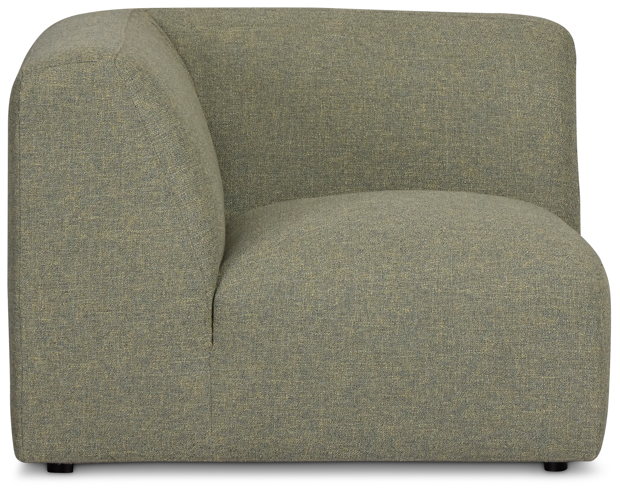 Baylor Green Fabric Corner Chair