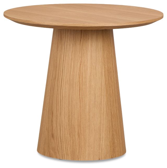 Nomad Light Tone Round End Table