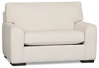 Sinclair Light Beige Fabric Memory Foam Sleeper