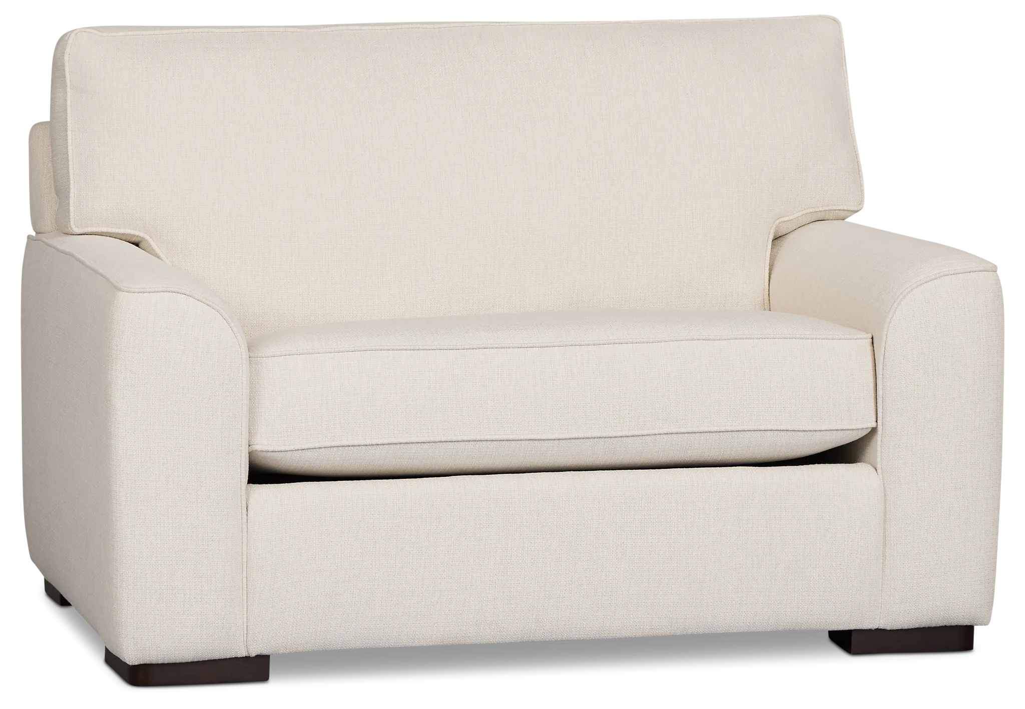 Sinclair Light Beige Fabric Memory Foam Sleeper