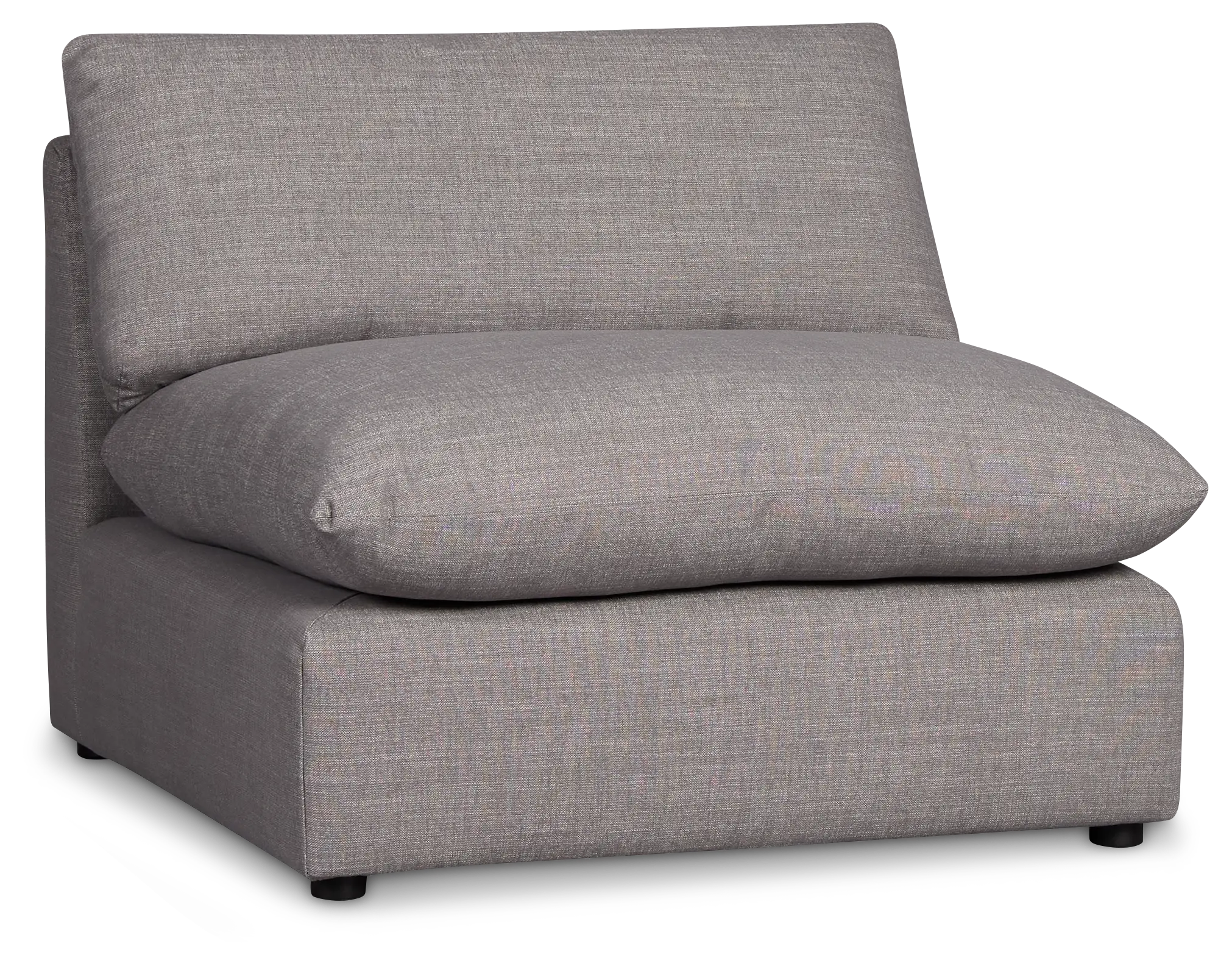 Serena Gray Fabric Armless Chair Serena Gray Fabric Armless Chair
