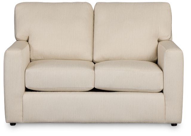 Rhodes Beige Fabric Loveseat