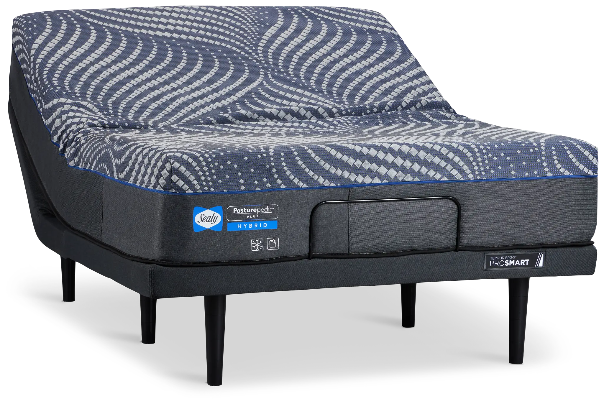 Sealy Posturpedic Plus Hybrid Albany Medium Ergo Prosmart Adjustable Mattress Set Sealy Posturpedic Plus Hybrid Albany Medium Ergo Prosmart Adjustable Mattress Set