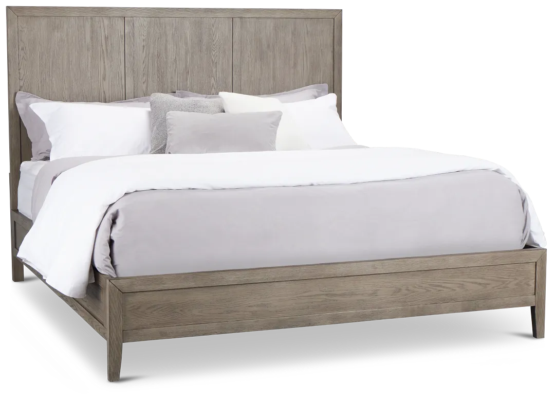Alden Gray Wood Platform Bed