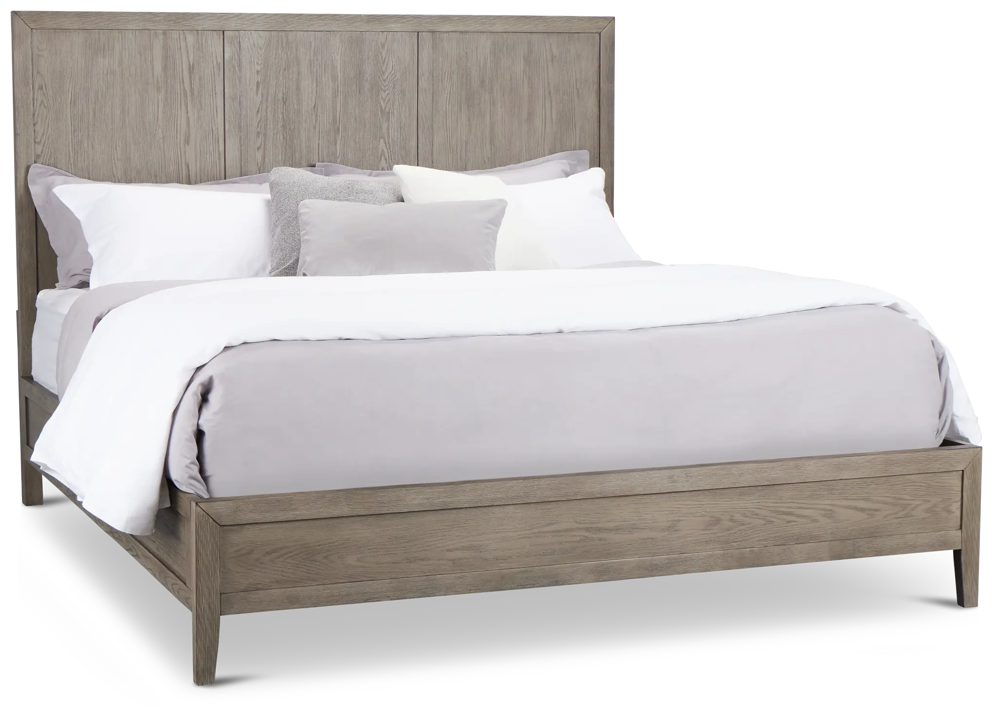 Alden Gray Wood Platform Bed Alden Gray Wood Platform Bed