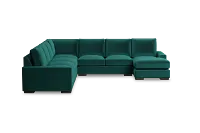 Edgewater Joya Green Large Right Chaise Sectional