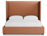 Captiva Sutton Orange 60" Upholstered Shelter Bed