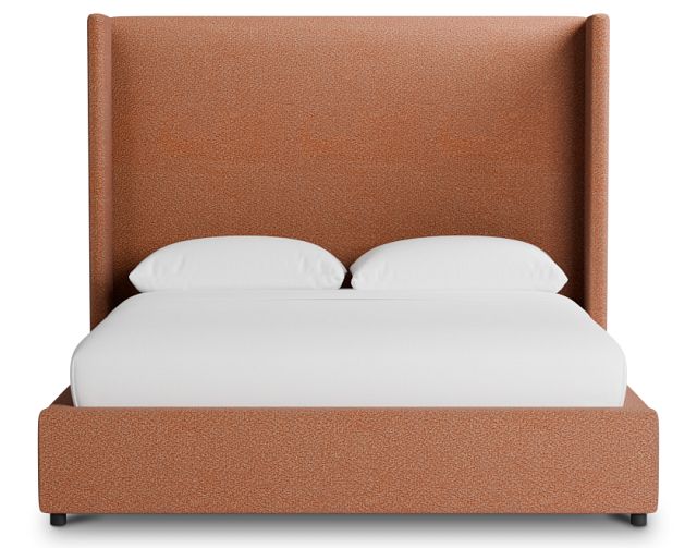 Captiva Sutton Orange 60" Upholstered Shelter Bed