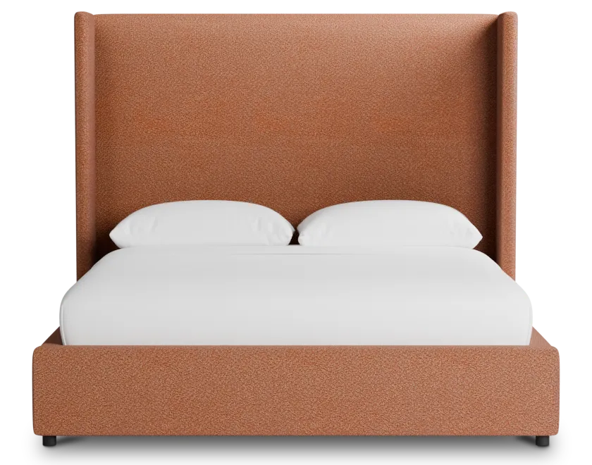 Captiva Sutton Orange 60" Upholstered Shelter Bed