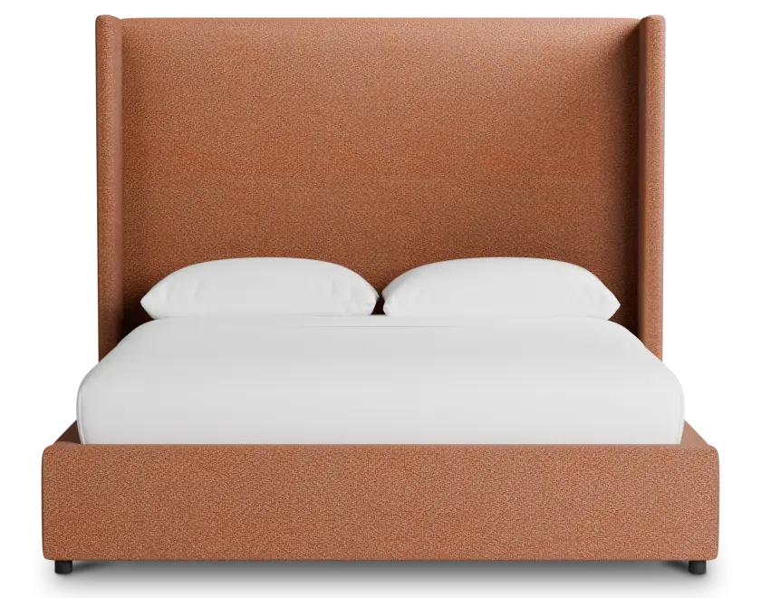 Captiva Sutton Orange 60" Upholstered Shelter Bed Captiva Sutton Orange 60" Upholstered Shelter Bed