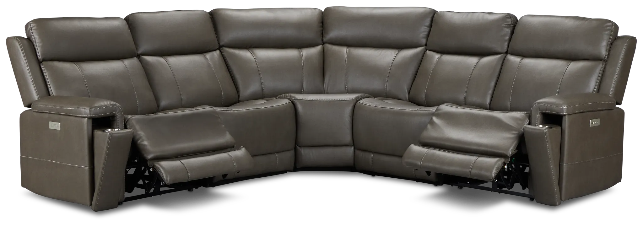Jayden Gray Micro Small Two-arm Power Reclining Sectional