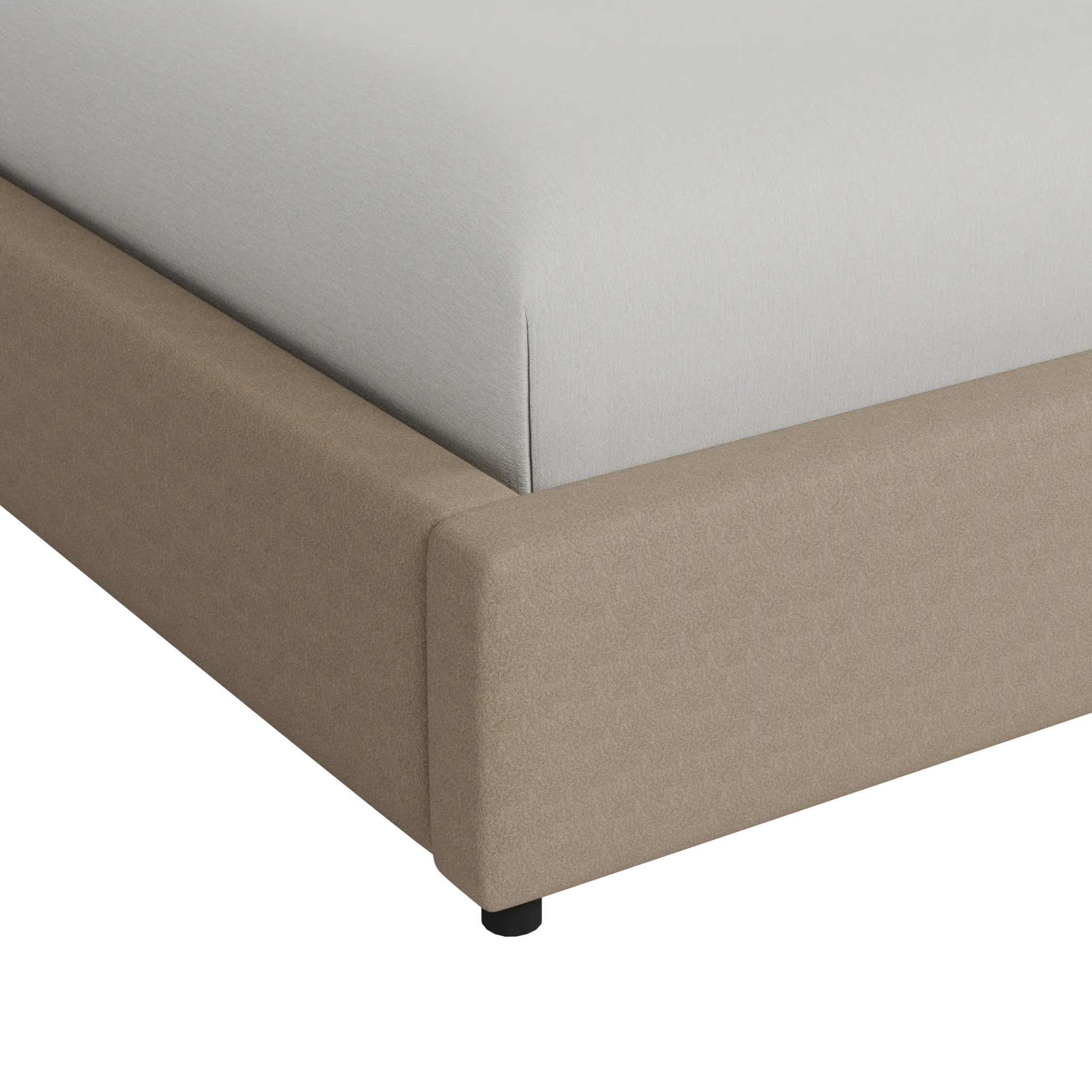 Grayton Merino Brown 54" Upholstered Platform Bed Grayton Merino Brown 54" Upholstered Platform Bed