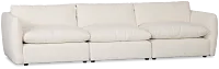 Serena White Fabric 3-piece Modular Sofa