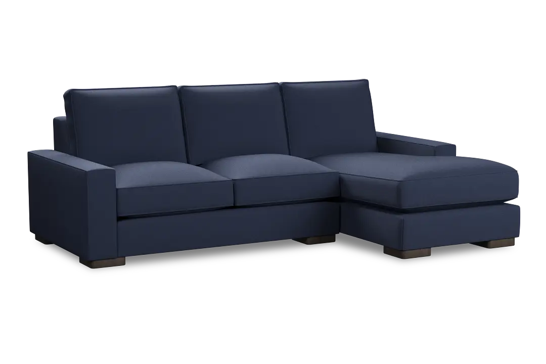 Edgewater Peyton Dark Blue Right Chaise Sectional Edgewater Peyton Dark Blue Right Chaise Sectional