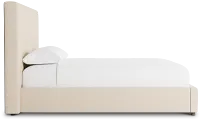 Grayton Peyton Beige 54" Upholstered Platform Bed