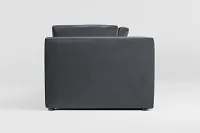 Destin Joya Gray Velvet 2-piece Modular Sofa