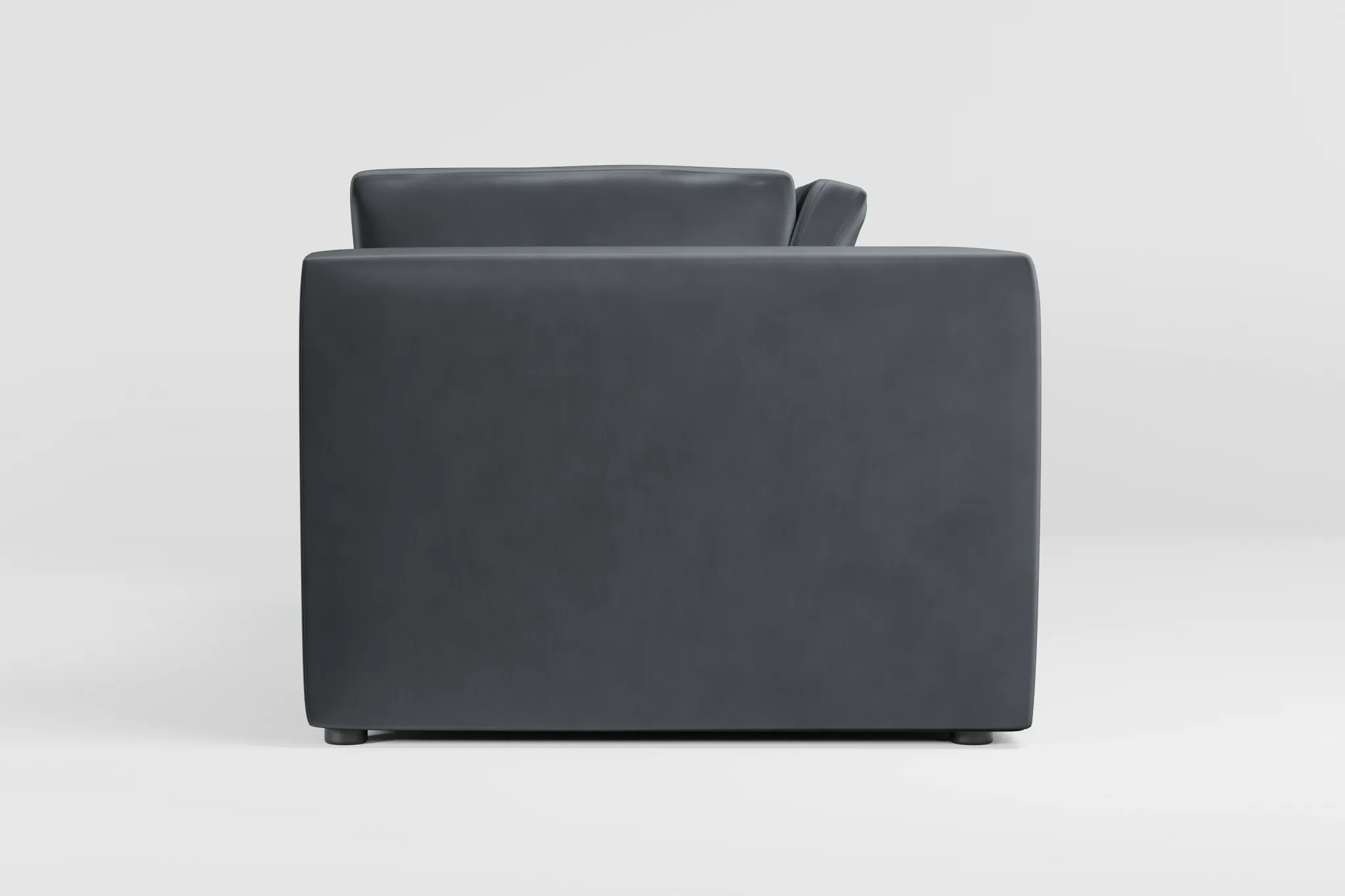 Destin Joya Gray Velvet 2-piece Modular Sofa