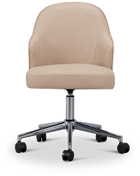 Paige Beige Swivel Desk Chair