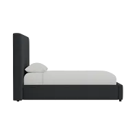 Grayton Elite Black 54" Upholstered Platform Bed