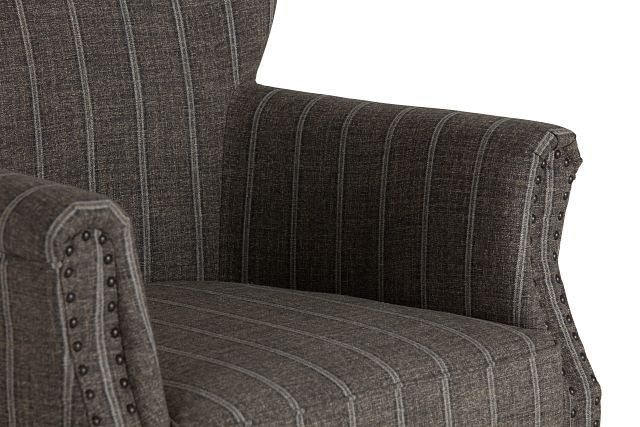 Layla Brown Fabric Accent Chair