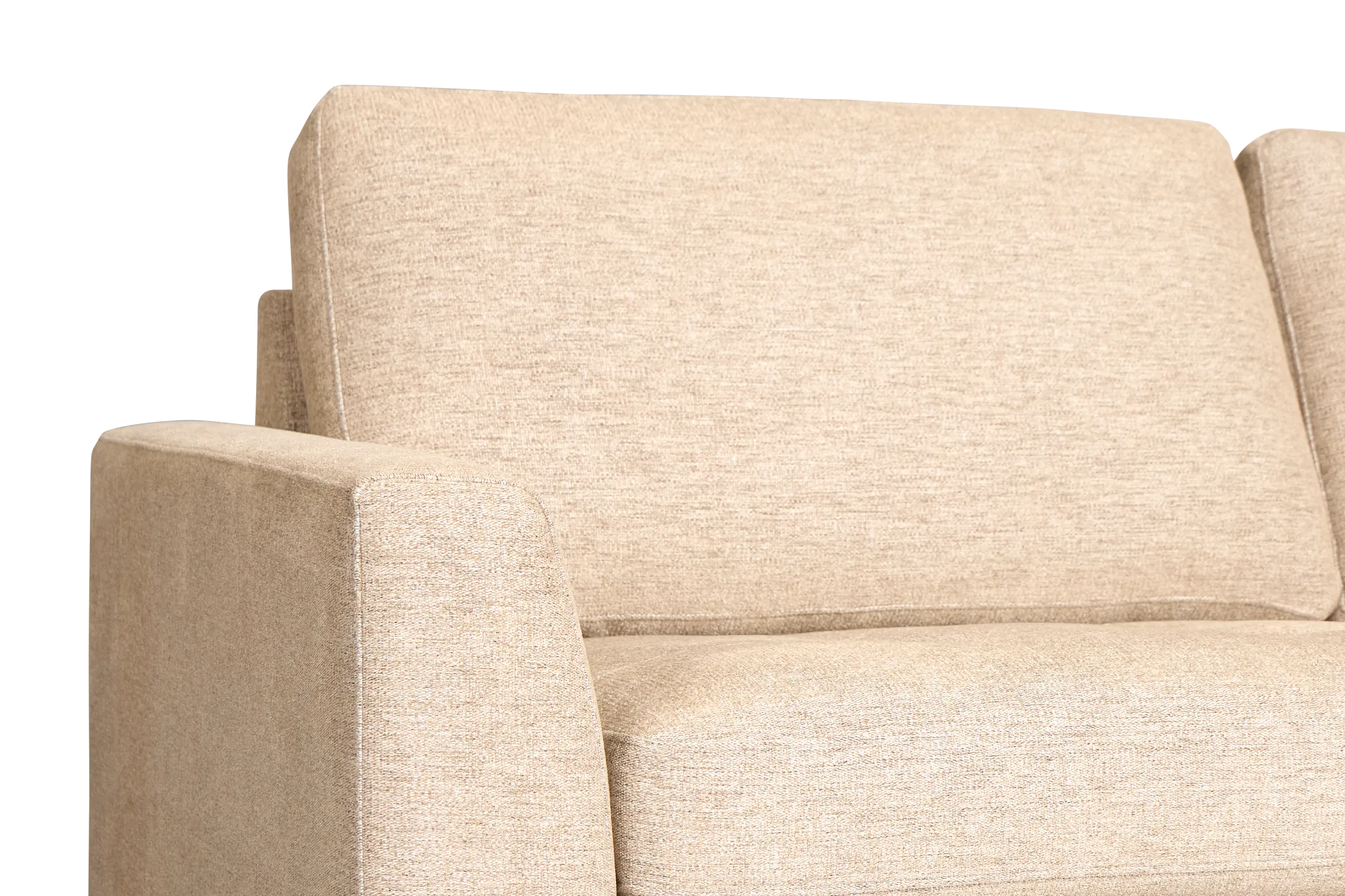 Maisie Light Brown Fabric Sofa