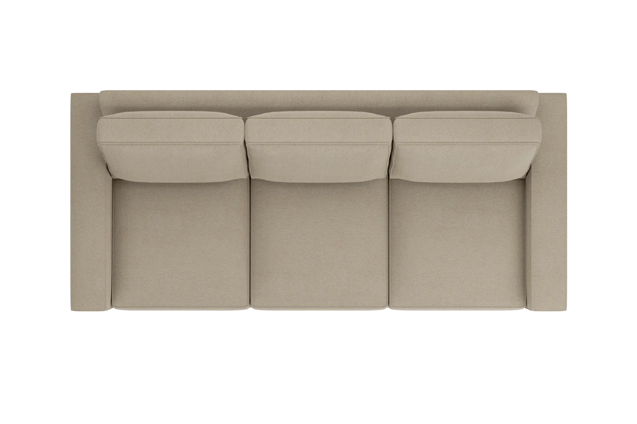 Edgewater Elite Taupe 96" Sofa W/ 3 Cushions