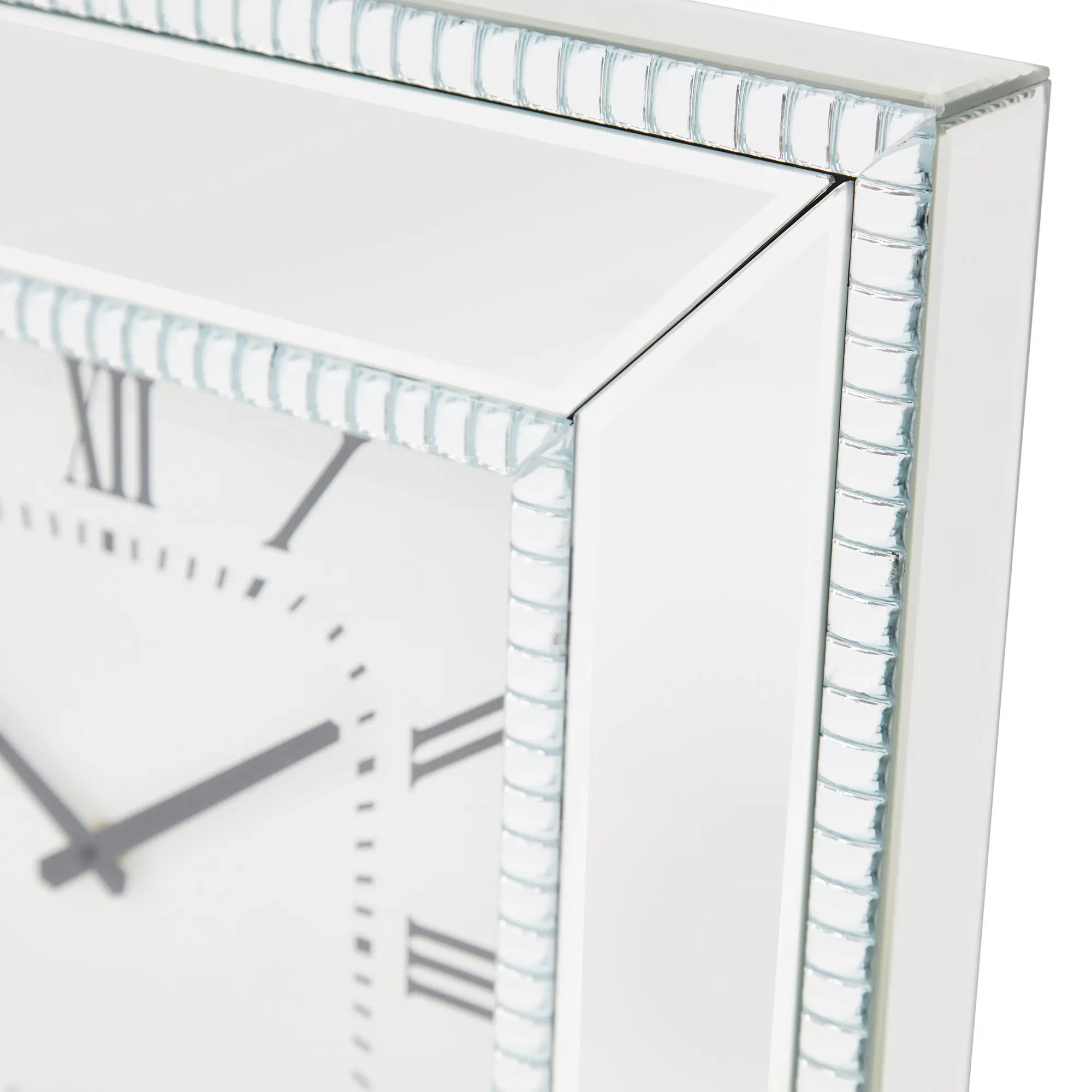 Edie Silver Mirrored Wall Clock Edie Silver Mirrored Wall Clock