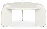 Layla White Round Coffee Table