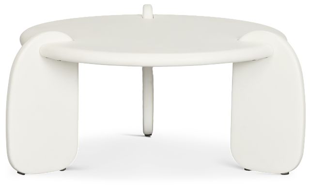 Layla White Round Coffee Table