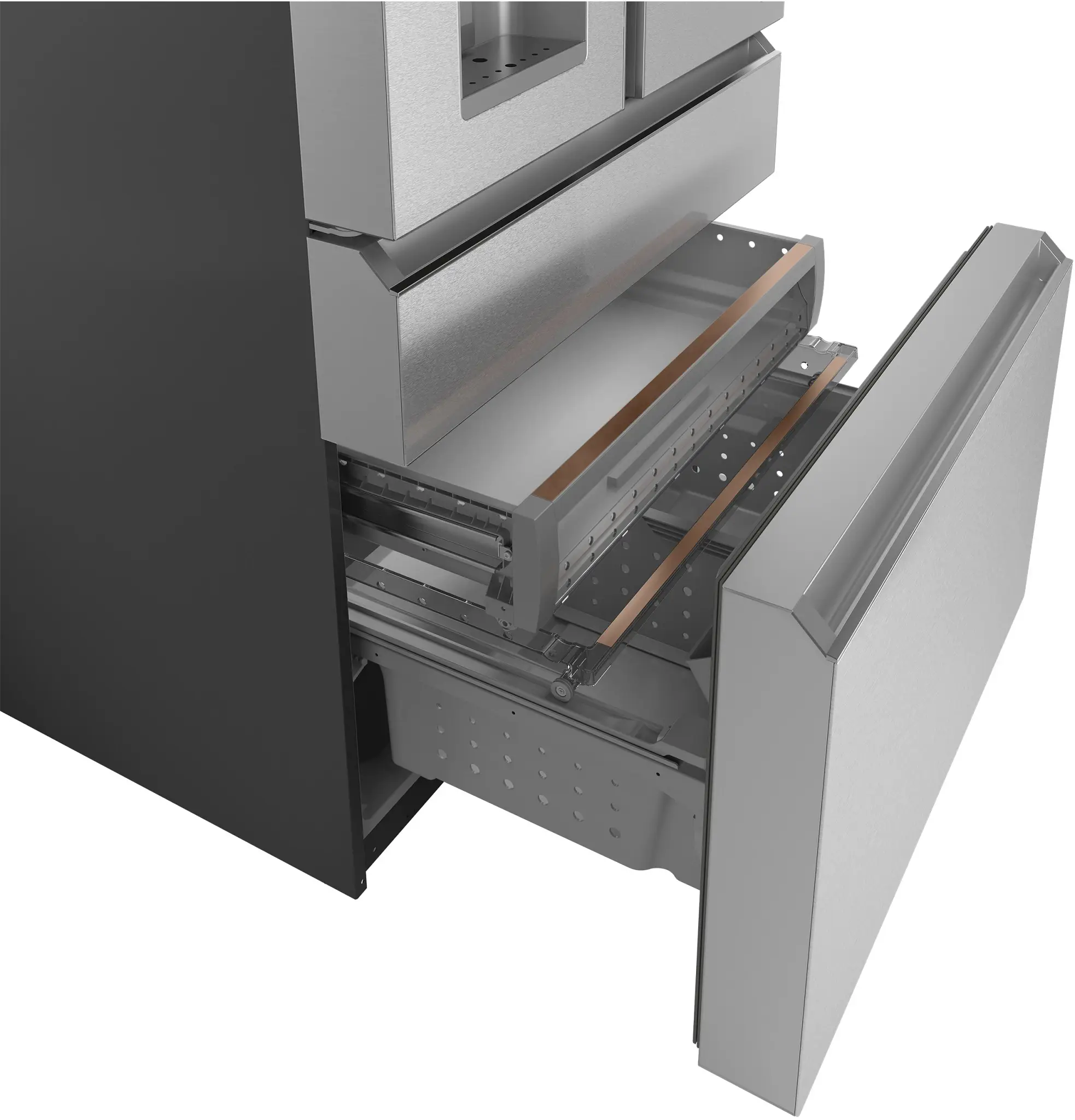 Cafe 28 Series Glass Bottom Freezer Refrigerator Cafe 28 Series Glass Bottom Freezer Refrigerator