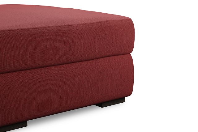 Edgewater Haven Red Ottoman