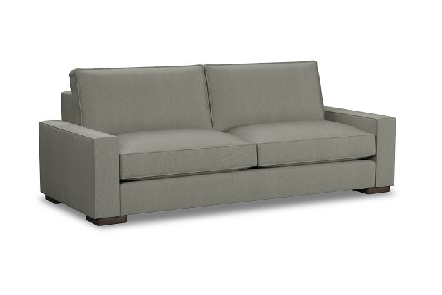 Edgewater Delray Pewter 96" Sofa W/ 2 Cushions