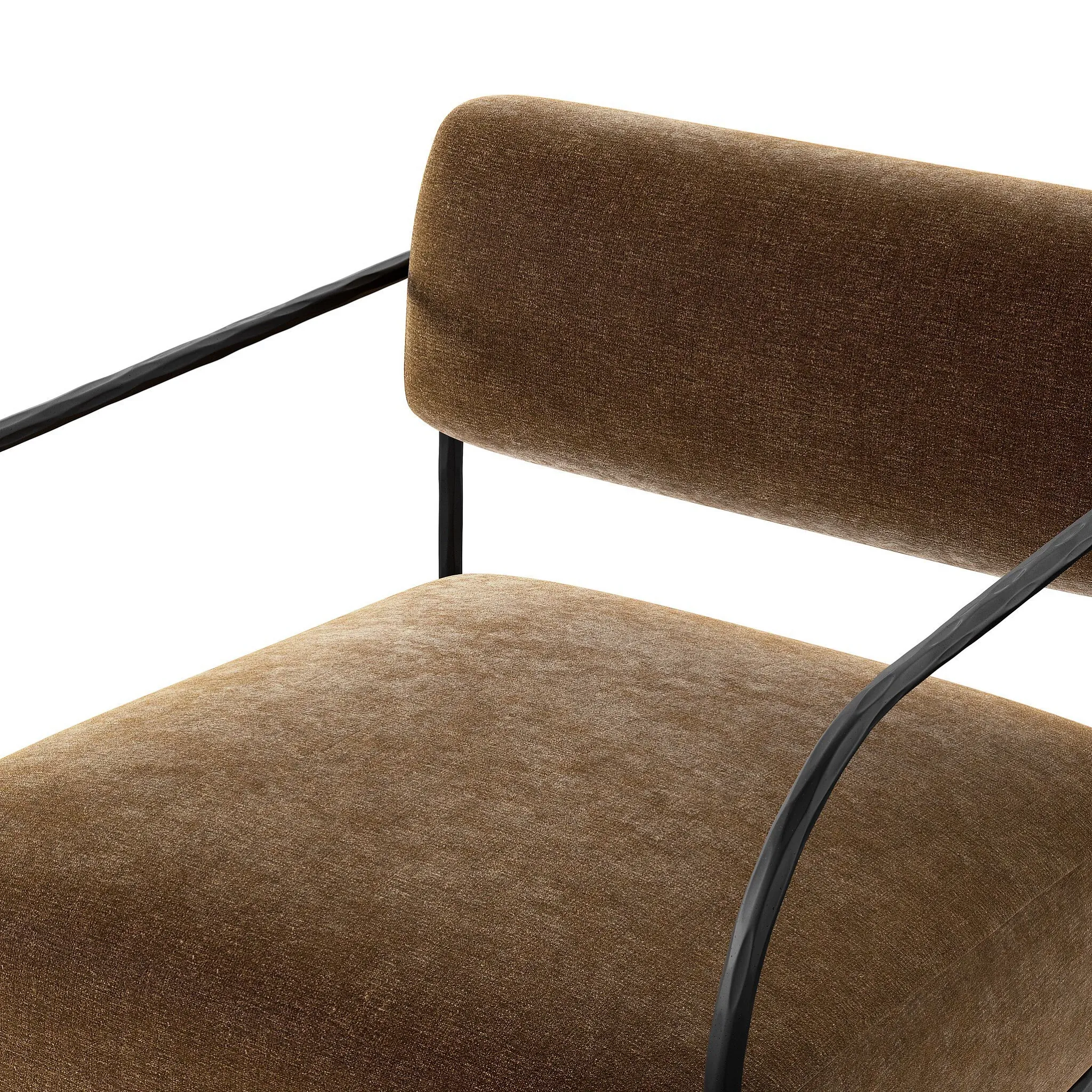 Four Hands Zoro Brown Velvet Accent Chair
