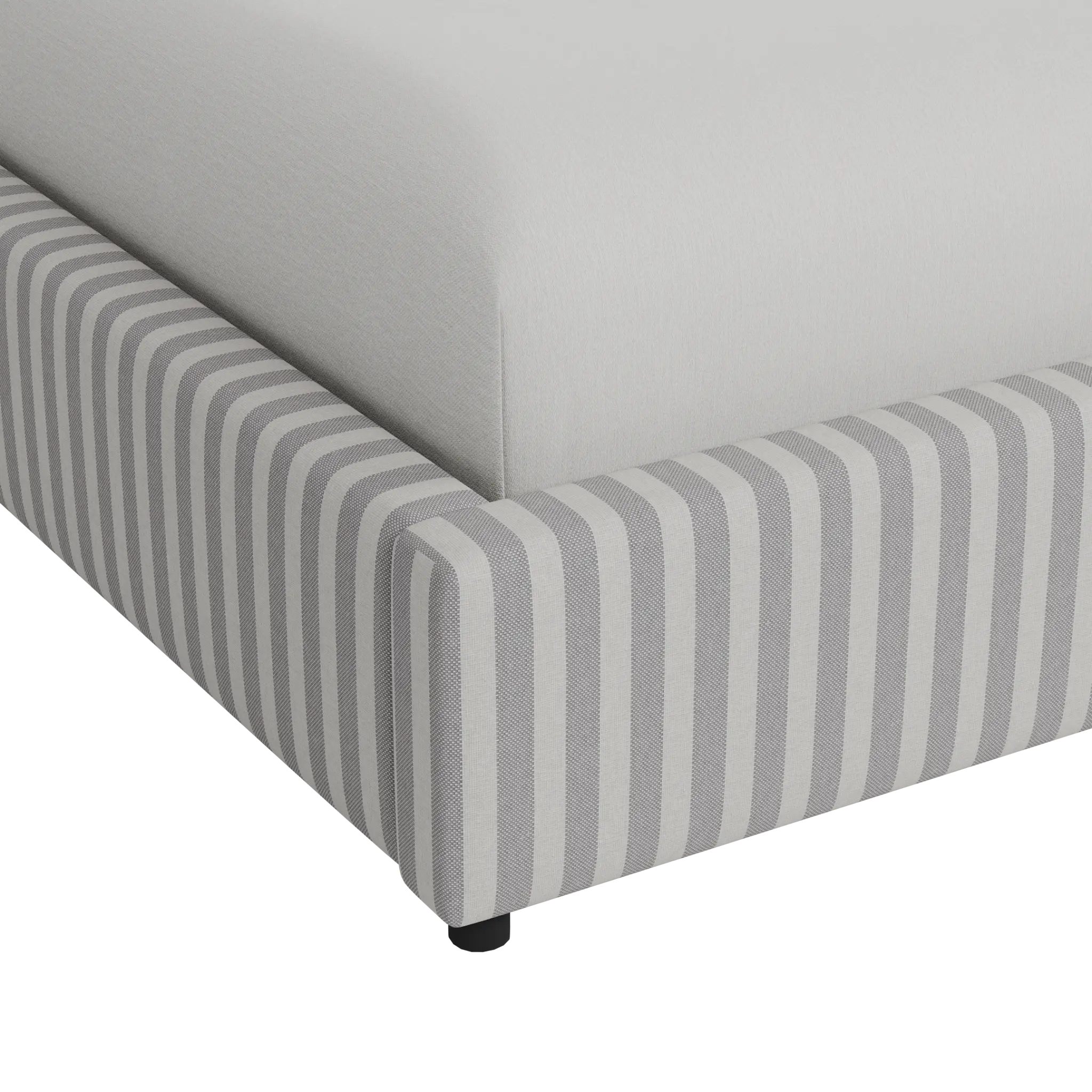 Grayton Sea Lane Light Gray 54" Upholstered Platform Bed Grayton Sea Lane Light Gray 54" Upholstered Platform Bed