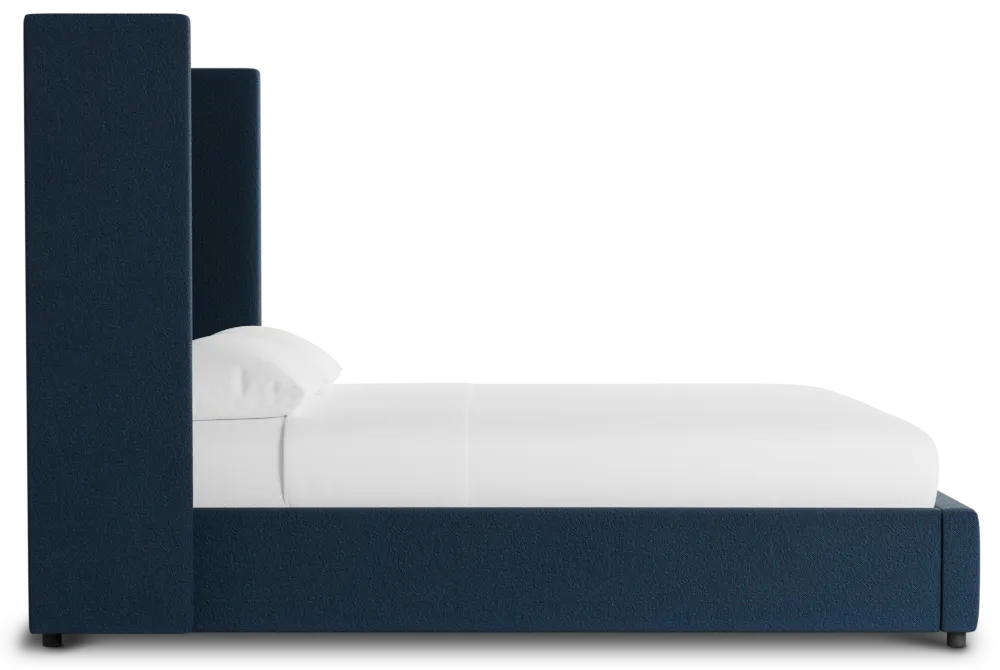 Captiva Elite Navy 60" Upholstered Shelter Bed