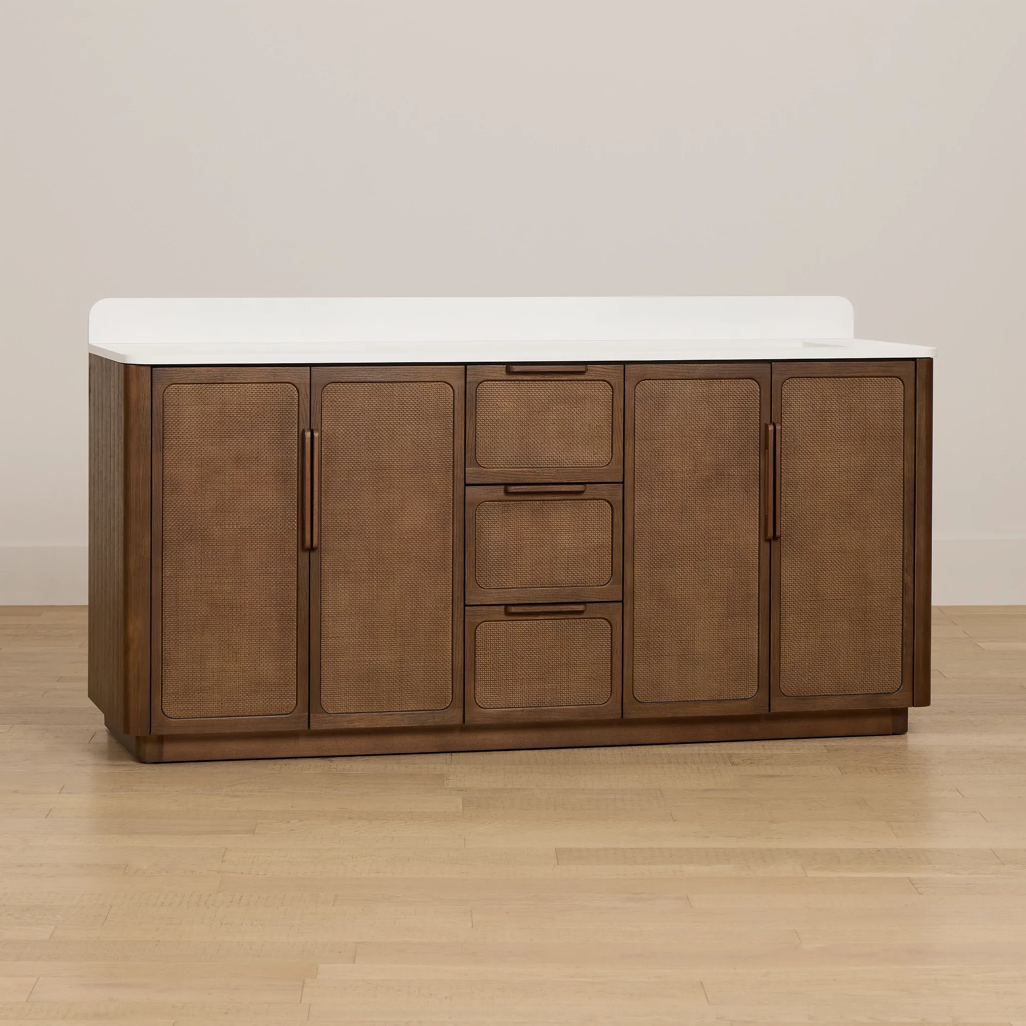 Pacific Mid Tone 72" Double Bathroom Vanity