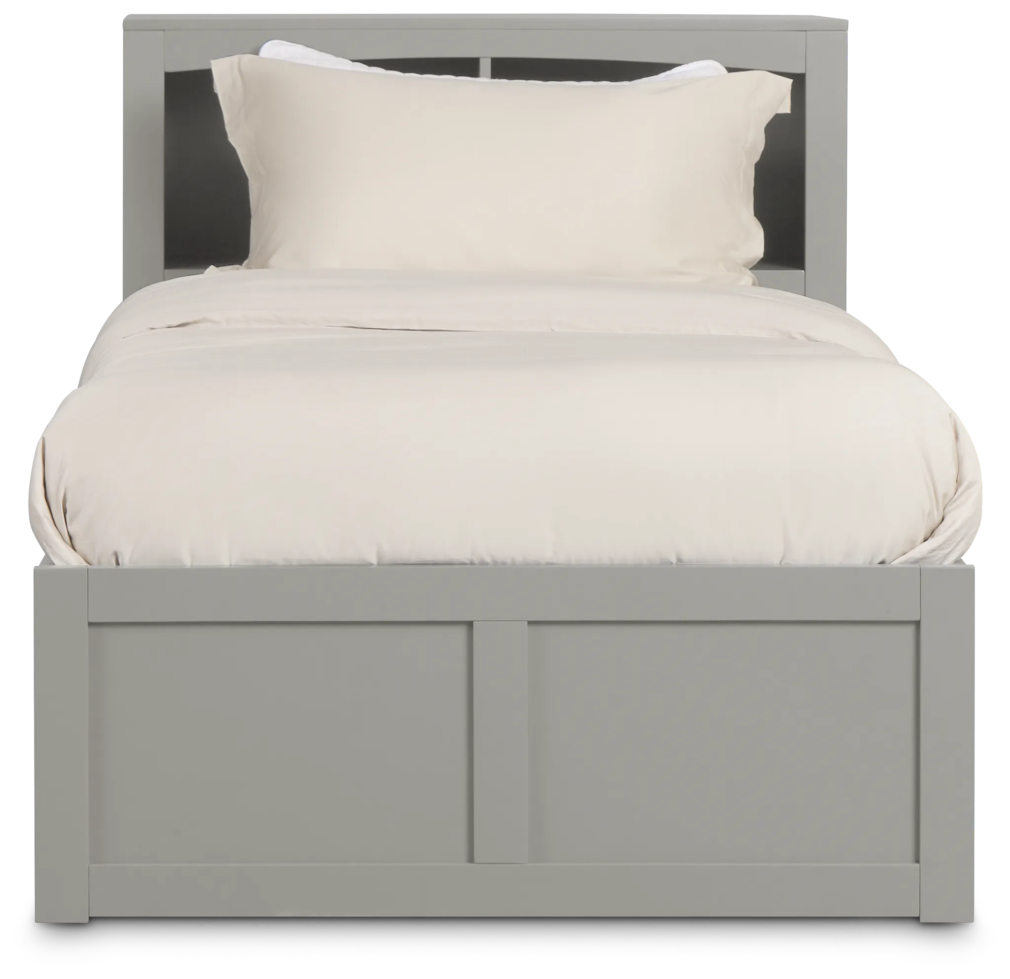 Charleston Gray Bookcase Bed