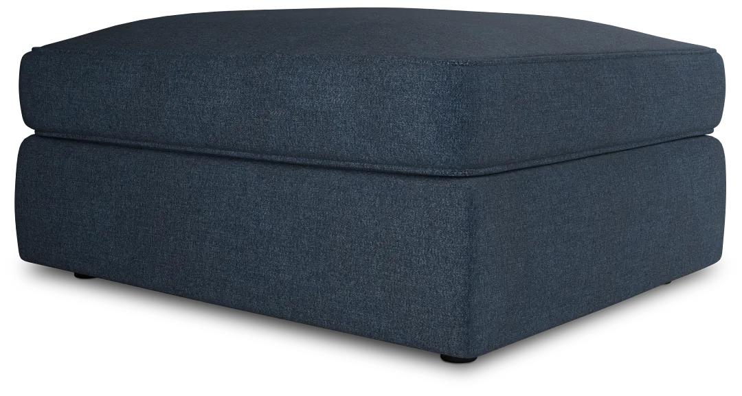 Siesta Maguire Blue Fabric Ottoman