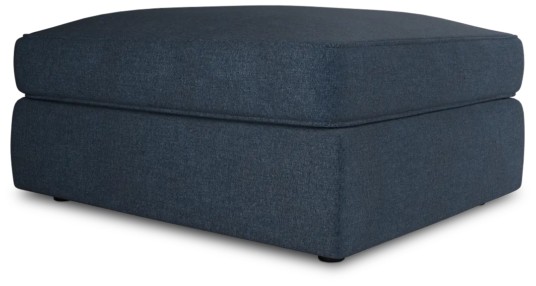 Siesta Maguire Blue Fabric Ottoman Siesta Maguire Blue Fabric Ottoman