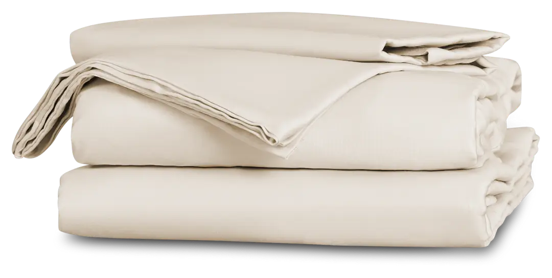 Rest & Renew Cotton Sateen Beige 300 Thread Sheet Set Rest & Renew Cotton Sateen Beige 300 Thread Sheet Set
