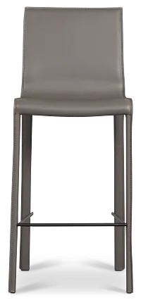 Lagos Gray 27" Upholstered Barstool