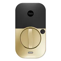 Yale Pro 2 Pushbutton Bluetooth Brass Touchscreen Door Lock