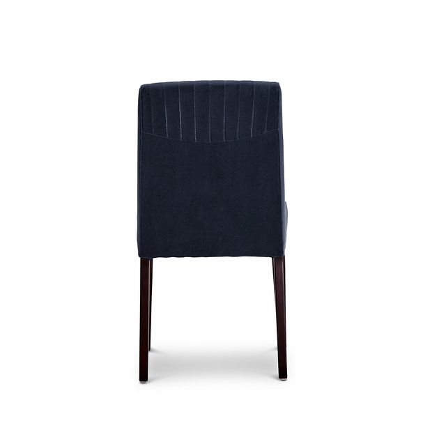 Fraser Dark Gray Velvet Upholstered Side Chair