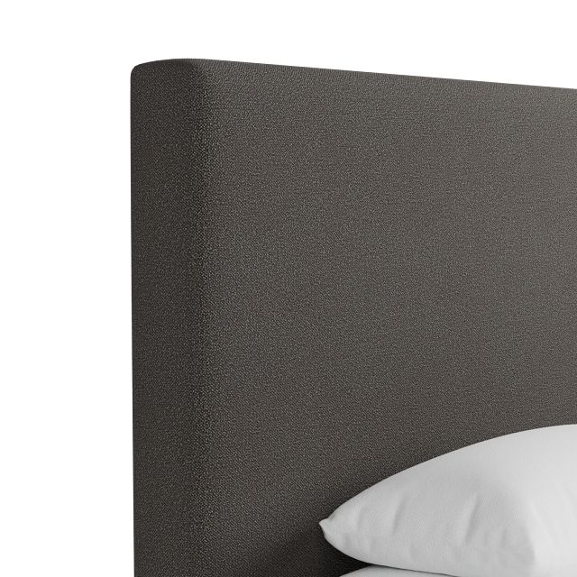 Grayton Elite Dark Gray 54" Upholstered Platform Bed