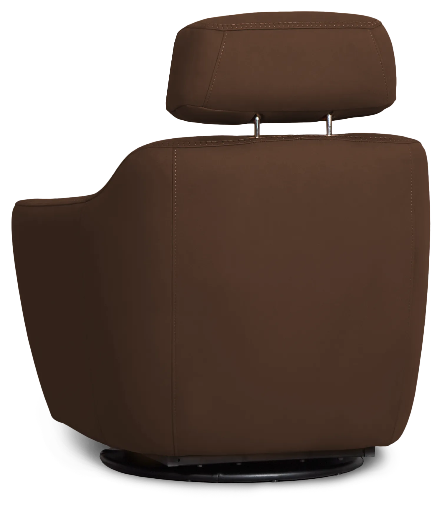 Aria Dark Brown Micro Power Swivel Recliner