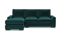 Edgewater Joya Teal Left Chaise Sectional