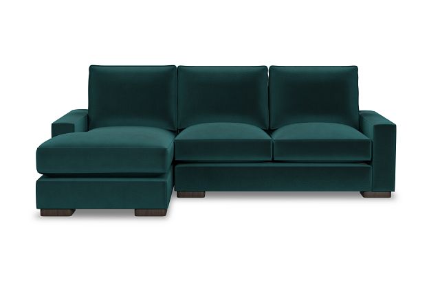 Edgewater Joya Teal Left Chaise Sectional